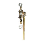 Ratchet Tensioner Gear Winch Puller Power Cable Power Puller Double Hook 2T Lifting Tool Suitable for Wire Rope Tightening