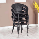 5-Piece Patio Table and Chair Set with 4 Chairs and Table Outdoor Dining Furniture for Bistro, Garden, Backyard, Living Room, Balcony