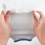 Labor Protection Gloves Thread Gloves Protective White Gloves Work Labor Protection Gloves Thickened Wear Resistant White 12 Pairs * 10 Bags M Size