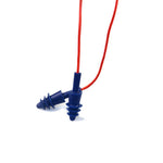 Christmas Tree Shaped Hollow Silicone Earplug With Rope No Rubbing Easy To Use Fit Ear Canal Comfortable Blue 10 Pairs
