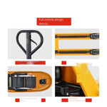 Manual Hydraulic Truck Forklift 2.5t Carrier Hydraulic Tractor Floor Bull Hand Push Pull Pallet Forklift Loading And Unloading Car Fork Width 550mm Polyurethane Double Wheel