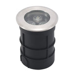 LED All Stainless Steel Small Buried Lamp Outdoor Embedded Waterproof Small Buried Lamp 62 * 80mm Warm Light 12v