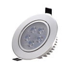 Led Spotlight Light Embedded Small Spotlight, Sky Lantern 3w, Opening 50-60mm, Bright Silver Surface White Light 6500k (sunflower)