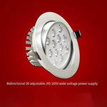 Led Spotlight Light Embedded Small Spotlight, Sky Lantern 3w, Opening 50-60mm, Bright Silver Surface White Light 6500k (sunflower)