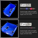 20 Pieces 135 * 105 * 76 mm Dual Purpose Combined Parts Box, Back Hanging Plastic Box, Inclined Material Box, Component Box, Classification Box