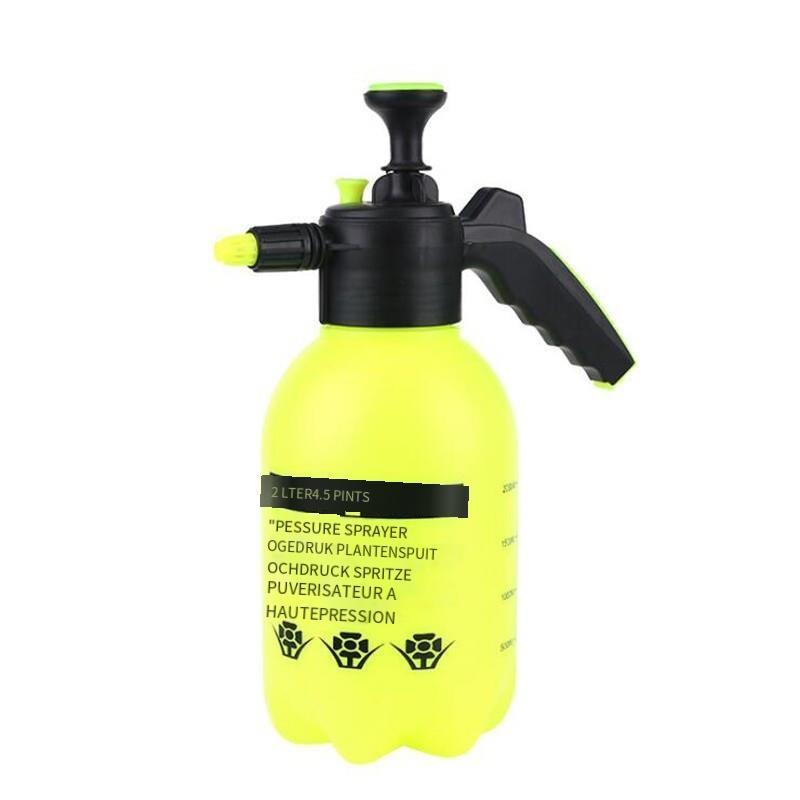 6 Pieces Watering Pot Watering Kettle Air Atomizer Household Sterilizing Alcohol Spray Kettle 2L Kettle Yellow Watering Pot