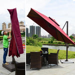 Outdoor Sunshade Umbrella Cover Windproof Waterproof And Sunscreen Protection Aisan Thickened Roman Umbrella Cover