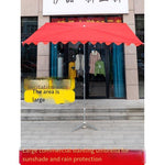 New Large Outdoor Sunshade Inclined Canopy Stall Umbrella Rainproof Folding Square Thickened Umbrella Four Bones 2 × 1.5 M