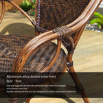 Outdoor Table And Chair Courtyard Rattan Chair Three Piece Small Leisure Furniture Combination Rattan Garden Outdoor Balcony Terrace Table And Chair Set