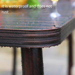 Outdoor Furniture Courtyard Table And Chair Balcony Terrace Villa Courtyard Table And Chair Leisure Iron Table And Chair Group Aluminum Alloy Table