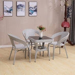 Rattan Chair Balcony Tables And Chairs Single Chair Simple Leisure Stool Teng Chair Small Table Square Table Outdoor Tea Table Combination Sofa Indoor Living Room