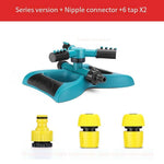 Garden Sprinkler 360 Degree Automatic Rotation Sprinkler Lawn Watering Sprinkler Roof Cooling Automatic Sprinkler Watering Vegetable Irrigation Sprinkler