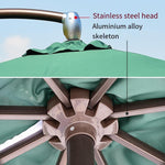 Outdoor Sunshade 3m Large Sunshade Outdoor Leisure Courtyard Umbrella Sentry Box Security Banana Umbrella Roman Umbrella Folded Round Edge 3.5m