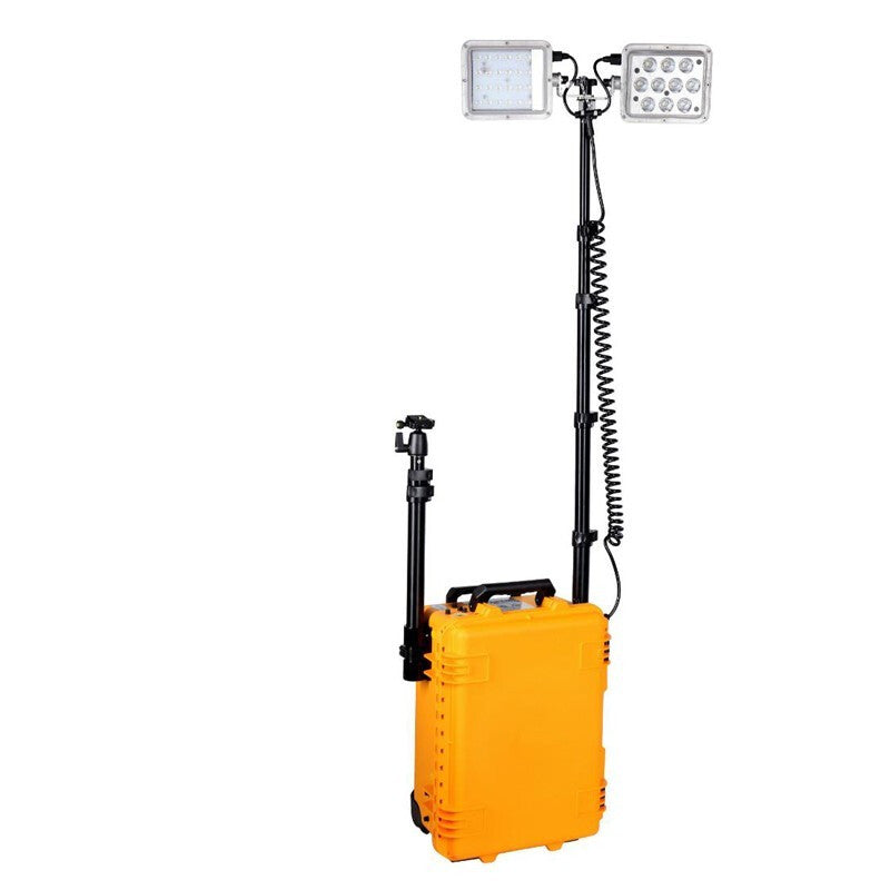 High Power LED Searchlight 2*48W I965 Waterproof Omnidirectional Lighting Search Light for Railways, Firefighting