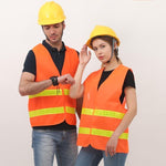 15 Pieces Reflective Vest Vest Vest Sanitation Construction Night Riding Reflective Vest Construction Site Security Patrol Driver Traffic Safety Suit