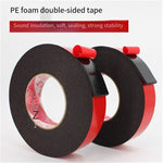 6 Pack Black Foam PE Double Sided 20MM * 5MM * 3MM Tape Foam Tape Black Strong Adhesive Sponge Double Sided Tape