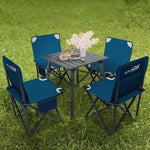 Outdoor Folding Table And Chair Set Fishing Chair And Stool Portable Picnic Table Chair 4 Chairs 1 Table