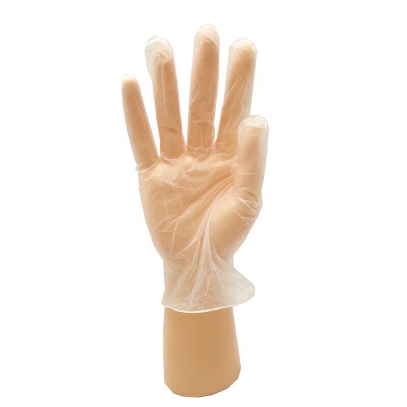 PVC Disposable Inspection Gloves Powder Free 100 Pieces / Box L Size Gloves