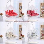 Hanging Basket Rattan Chair Double Indoor Hammock Adult Swing Rocking Chair Lazy Princess Balcony Rocking Chair Household Leisure Black Double