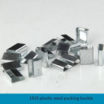 6 Pieces PET Plastic Steel Belt Packing Buckle Iron Sheet Hand 1910