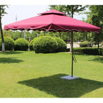 Outdoor Sunshade Umbrella Large Garden Sun Stall Sentry Box Leisure Terrace Courtyard 2.5 Rainproof Royal Blue Cross