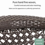 Outdoor Table And Chair Balcony Table And Chair Outdoor Leisure Rattan Chair Tea Table Garden Table And Chair Combination Three Or Five Pieces Of Outdoor Furniture 4 Widened Rattan Chair + 90cm Rattan Round Table