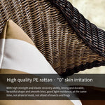 Outdoor Leisure Rattan Table And Chair Balcony Outdoor Modern Simple Villa Courtyard Outdoor Marble Table And Chair Combination 4 + 1