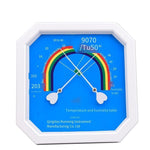 Temperature Humidity Meter Pointer Octagonal Indoor Industrial Temperature Thermometer Hygrometer High Precision Pharmacy Greenhouse Laboratory Table